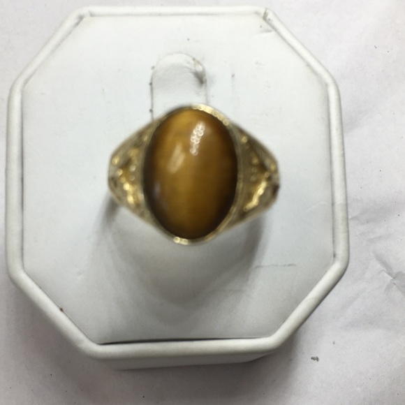 Jewelry - 14K Gold tiger eye  ring